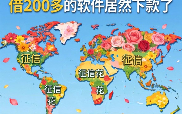 我征信花成地图,借200多的软件居然下款了