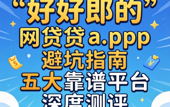 有什么好用的网贷app？避坑指南与五大靠谱平台深度测评