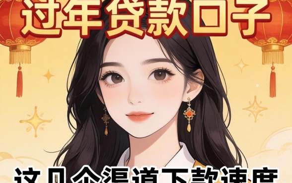 过年贷款的口子分享，这几个渠道下款速度还行