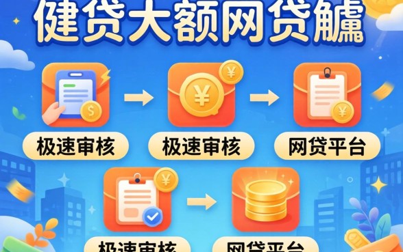 可以贷大额的网贷，胪列五个极速审核的网贷平台