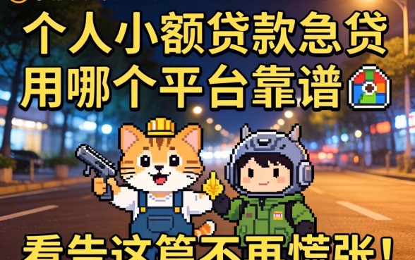 深夜急需用钱怎么办?个人小额贷款急贷哪个平台靠谱?看完这篇不再慌张