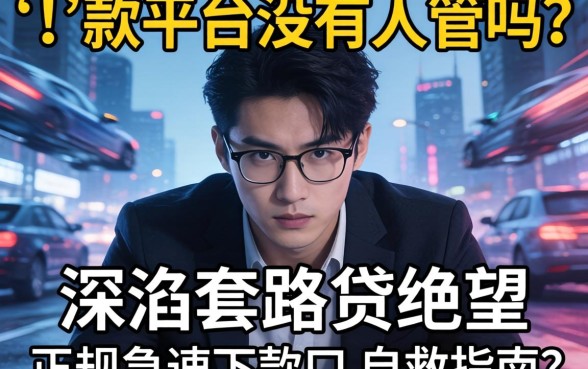 强制下款平台没有人管吗？深陷套路贷的绝望与正规急速下款口的自救指南