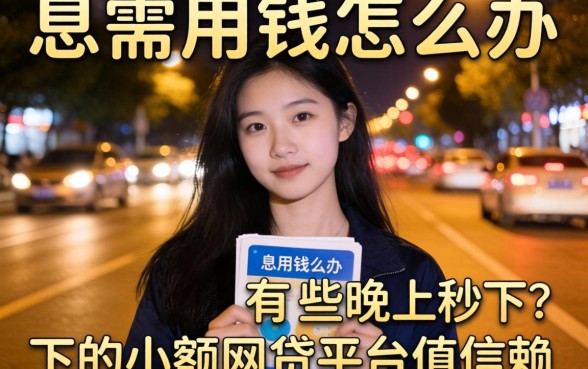 深夜急需用钱怎么办？有哪些晚上秒下的小额网贷平台值得信赖？