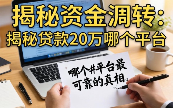 急需资金周转？揭秘贷款20万哪个平台最可靠的真相