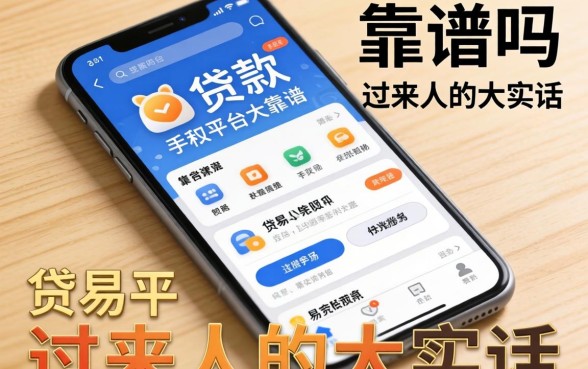 容易贷款的手机平台靠谱吗？一个过来人的大实话