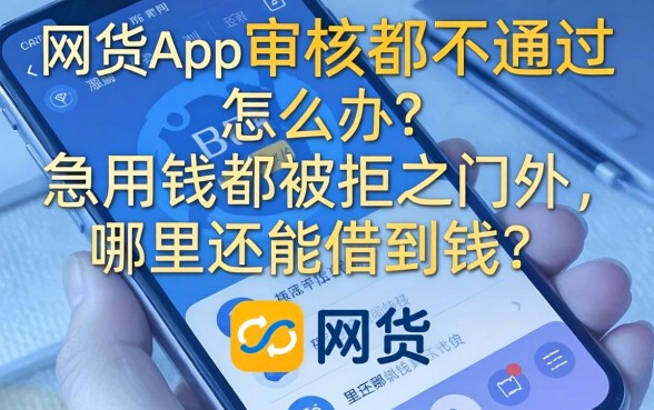 网贷App审核都不通过怎么办？急用钱却被拒之门外，哪里还能借到钱？