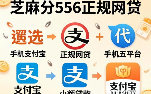 芝麻分556正规网贷，遴选五个手机支付宝小额贷款的平台