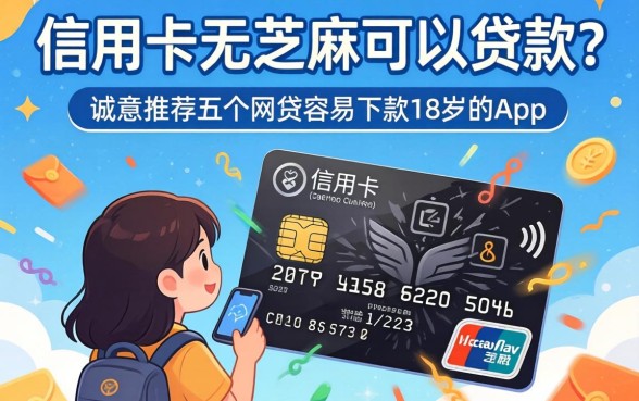 无信用卡无芝麻可以贷款吗，诚意推荐五个网贷容易下款18岁的app