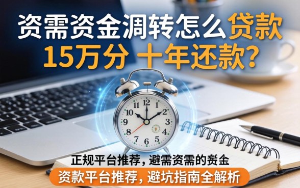 急需资金周转怎么贷款15万分十年还款？正规平台推荐与避坑指南全解析