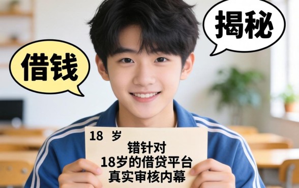 刚满18岁想借钱？揭秘针对18岁的借贷平台真实审核内幕
