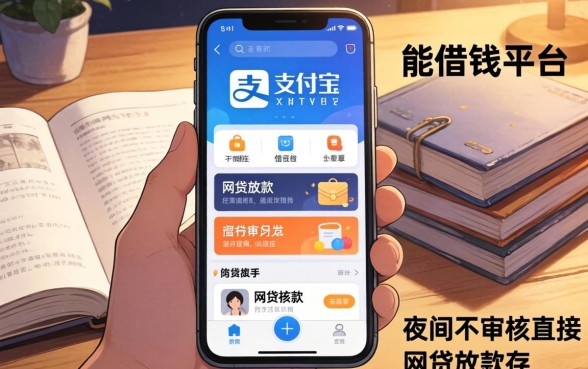 我翻遍了支付宝里能借钱的平台，发现夜间不审核直接放款的网贷软件根本不存在