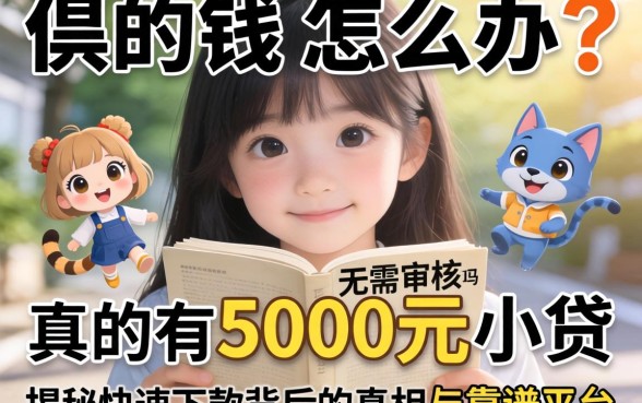 急需用钱怎么办？真的有5000元小贷无需审核吗？揭秘快速下款背后的真相与靠谱平台推荐