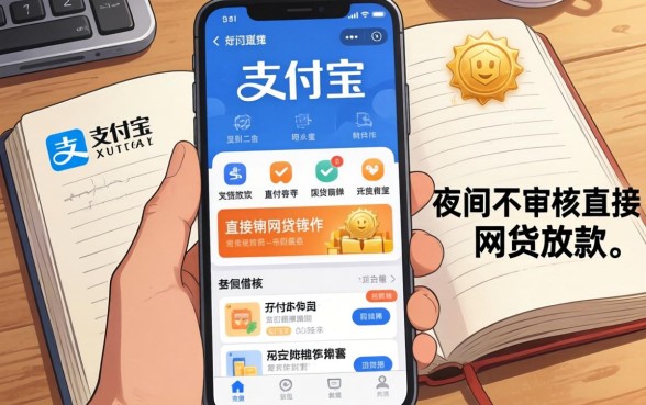 我翻遍了支付宝里能借钱的平台，发现夜间不审核直接放款的网贷软件根本不存在
