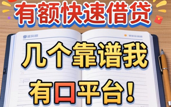 大额快速借贷有哪些平台?整理了几个靠谱的口子