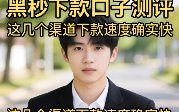 最新双黑秒下款口子实测：这几个渠道下款速度确实快