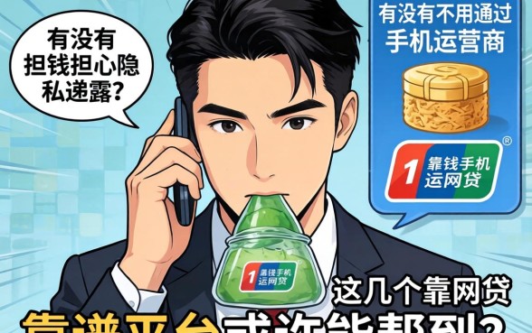 急需用钱却担心隐私泄露？有没有不用通过手机运营商的网贷？这几个靠谱平台或许能帮到你