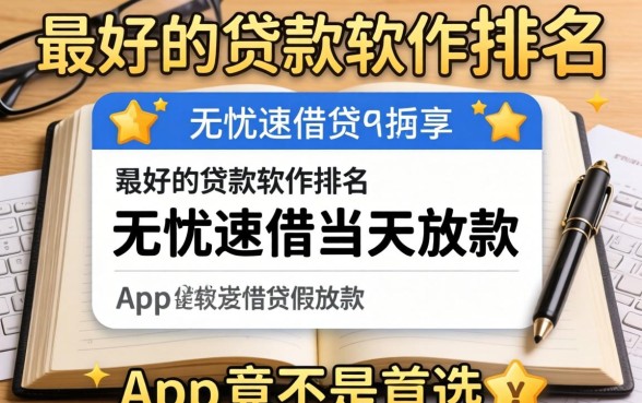 我翻遍了最好的贷款软件排名,发现无忧速借当天放款的app竟不是首选