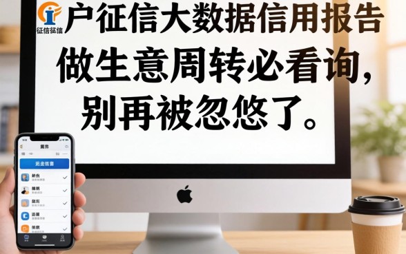 黑户征信大数据信用报告查询:做生意周转必看,别再被忽悠了