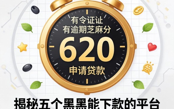 征信有逾期芝麻分620申请贷款，揭秘五个黑户能下款的平台