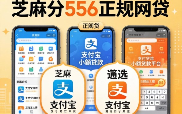 芝麻分556正规网贷，遴选五个手机支付宝小额贷款的平台