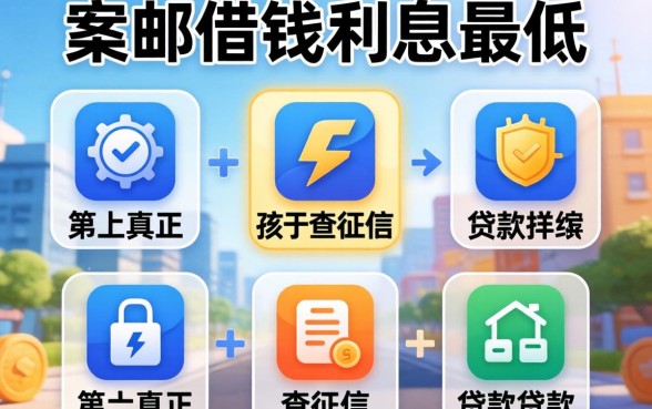 去哪借钱利息最低，枚举五个真正不查征信的贷款软件