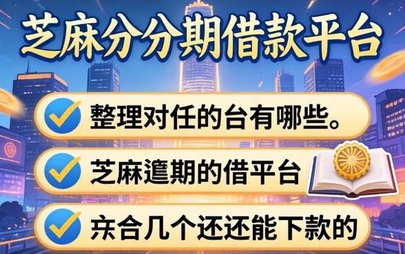 芝麻分分期借款平台有哪些？整理了几个还能下款的渠道