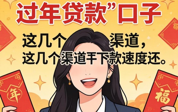 过年贷款的口子分享，这几个渠道下款速度还行
