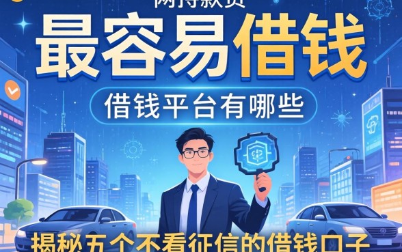 网贷最容易借钱的平台有哪些，揭秘五个不看征信的借钱口子