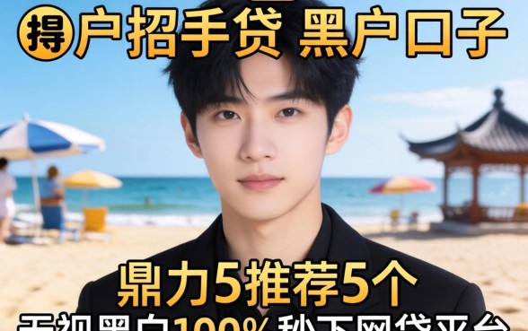 黑户类似于招手贷的黑户口子,鼎力推荐5个无视黑白100%秒下网贷平台