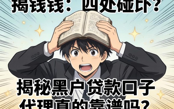 急需用钱却四处碰壁？揭秘黑户贷款口子代理真的靠谱吗？有哪些隐藏风险与正规渠道？
