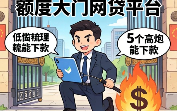 求一个额度大门槛低的网贷平台,梳理5个高炮能下款的平台