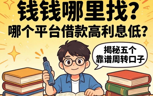 急需用钱哪里找？哪个平台借款高利息低？揭秘五个靠谱周转口子