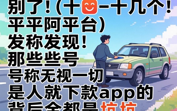 我试了十几个平台，发现那些号称无视一切是人就下款app的背后全是坑