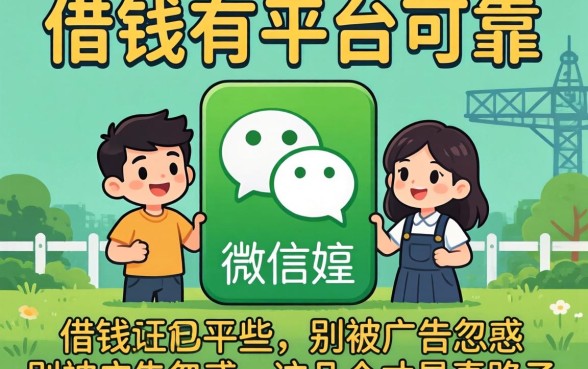微信借钱有哪些平台可靠？别被广告忽悠，这几个才是真路子