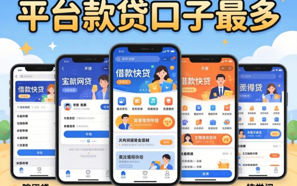 哪个平台小贷口子最多，陈列5个借款快的网贷软件