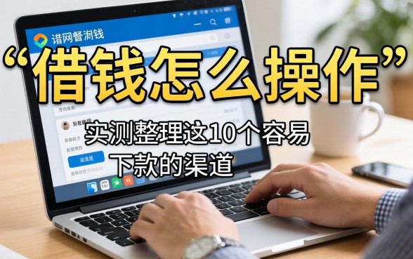 网上借钱怎么操作?实测整理这10个容易下款的渠道