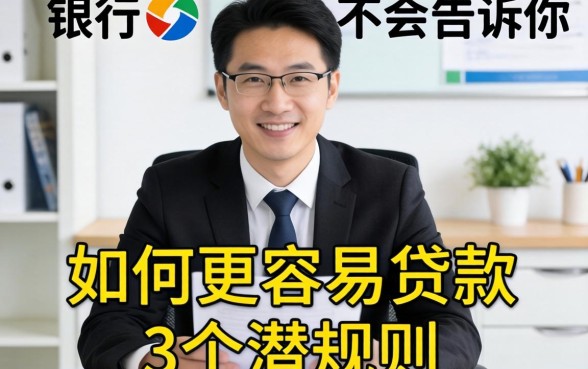 银行经理不会告诉你：如何更容易贷款的3个潜规则