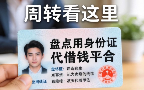 急需周转看这里，盘点用身份证代借钱平台有哪些