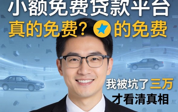 小额免费贷款平台真的免费?我被坑了三万才看清真相