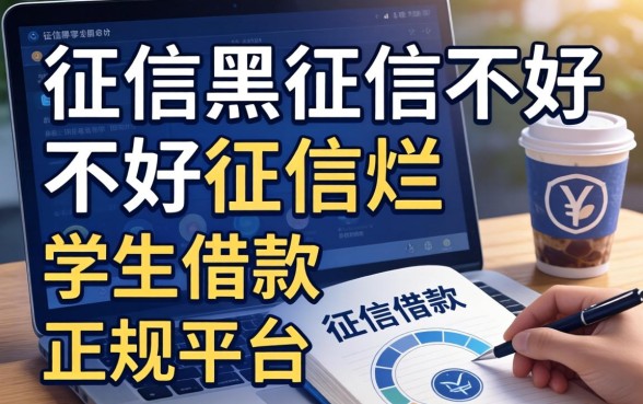 揭秘征信黑征信不好征信烂学生借款的正规平台
