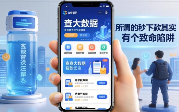 我试了那些不查大数据的贷款软件，发现所谓的秒下款其实有个致命陷阱