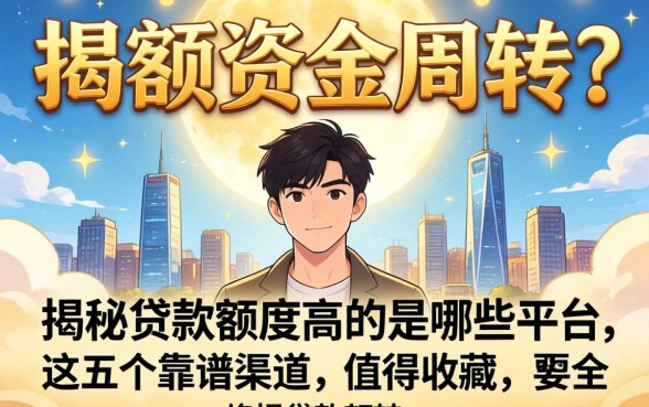 急需大额资金周转?揭秘贷款额度高的是哪些平台的,这五个靠谱渠道值得收藏