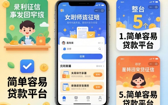 2026不看征信的app，整合5个简单容易贷款平台