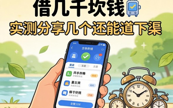 手机怎么借几千块钱？实测分享几个还能下款的渠道