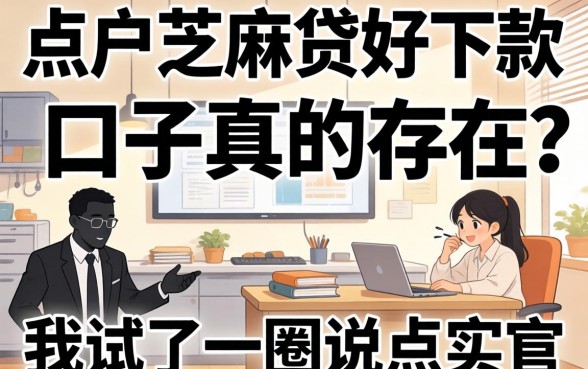 黑户芝麻贷好下款的口子真的存在吗?我试了一圈说点实话