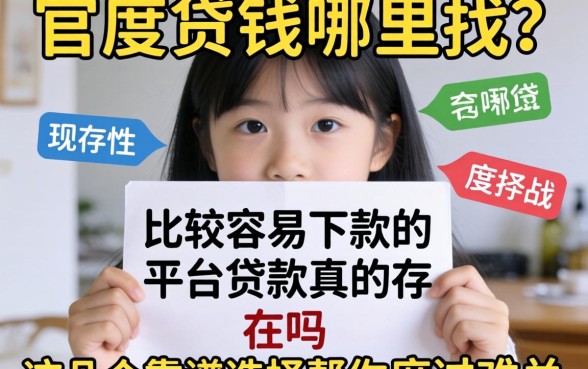 急需用钱哪里找？比较容易下款的平台贷款真的存在吗？这几个靠谱选择帮你度过难关