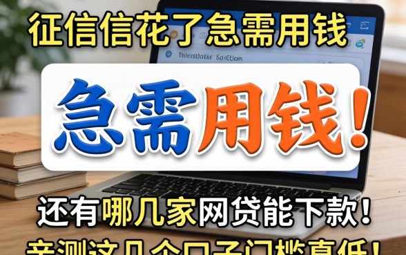 2026年征信花了急需用钱,还有哪几家网贷能下款?亲测这几个口子门槛真低!