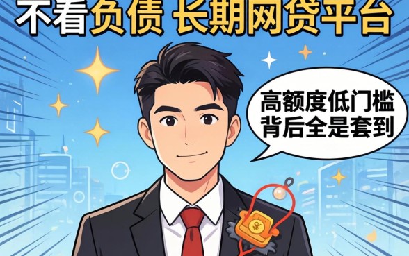 我试了那些号称不看负债的长期网贷平台,发现高额度低门槛背后全是套路