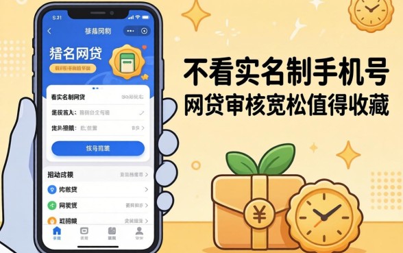 揭秘几款不看实名制手机号的网贷,审核宽松值得收藏