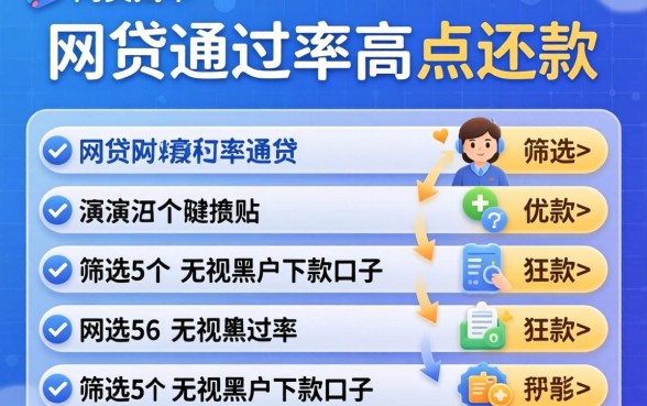 什么网贷通过率高点还款，筛选5个无视黑户下款口子